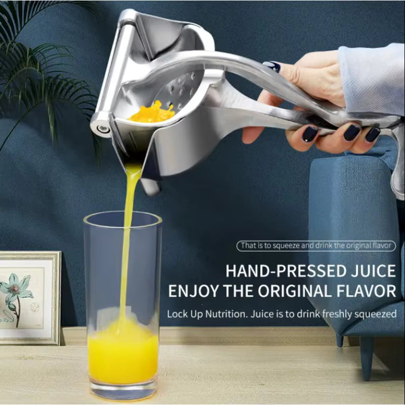 Manual Fruit Juicer – Aluminum Alloy Hand Press for Oranges, Lemons, Pomegranates & More | Essentials