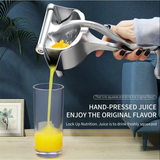 Manual Fruit Juicer – Aluminum Alloy Hand Press for Oranges, Lemons, Pomegranates & More | Essentials