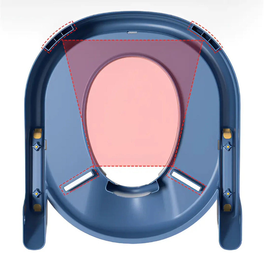 Montessori Potty Trainer - Adjustable Toilet Seat with Step Stool & Handles for Kids | At Essentials Online Store