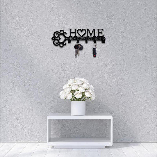 Metal Home Pattern Wall Hook, 1 Count Summer Key Hook, Retro Hollow Out Wall Decoration Storage Hook, Room Decor, Home Decor, Room Organizer, Fall Decor
