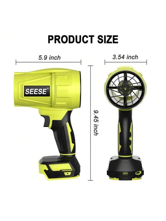 Turbo Jet Blower – Cordless High-Speed Air Duster & Car Dryer for Leaves, Dust, Snow & Post-Wash Drying | Essentials