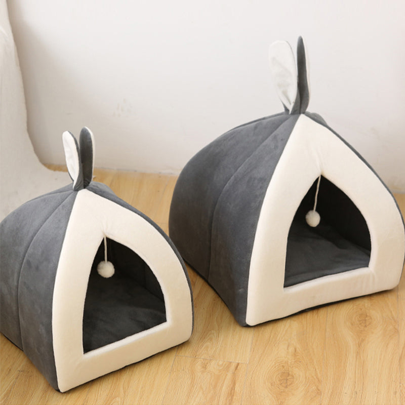 Pet Waterloo - Rabbit Ear Mongolian Nest Pet Bed – Plush Arctic Velvet Cat & Dog Bed | Essentials Online Store
