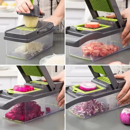 All-in-One Vegetable & Onion Chopper Pro (16-in-1)