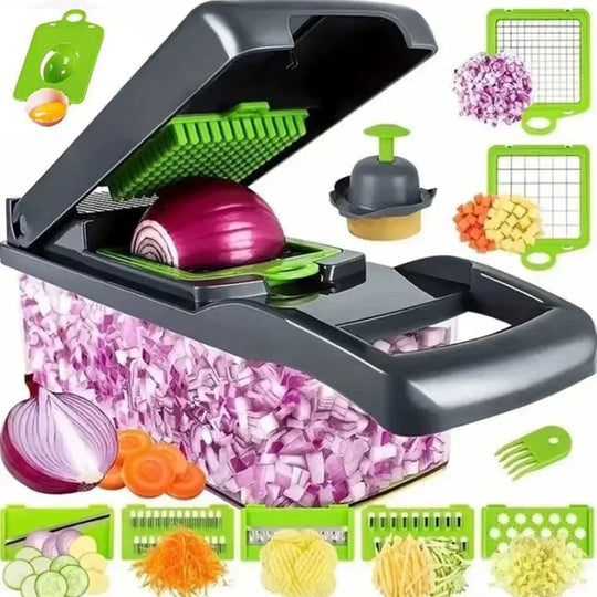 All-in-One Vegetable & Onion Chopper Pro (16-in-1)
