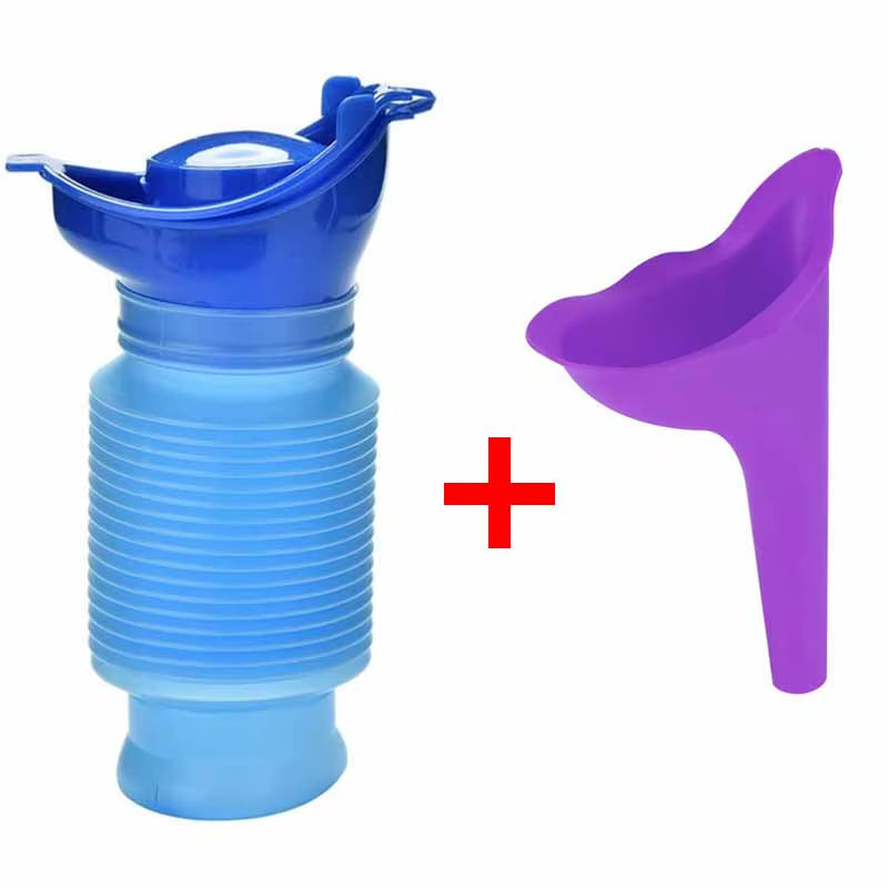 750Ml Adult Urinal Portable Shrinkable Personal Mobile Toilet Potty Women Kid Pee Bottle for Outdoor Car Travel Traffic Camping
