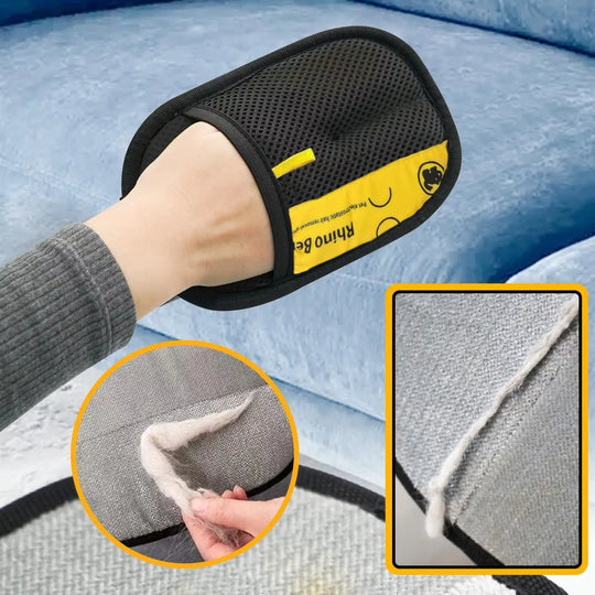 Cat Grooming Gloves – 2-Pack Electrostatic Pet Hair Remover Brush, Double-Sided for Cats & Dogs + Furniture Cleaning | Essentials