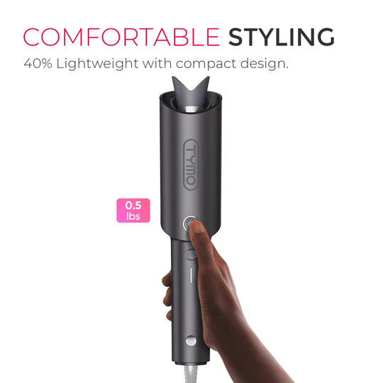 TYMO CURLPRO Automatic Curling Iron – Rotating Hair Curler for Beach Waves, Ionic & Dual Voltage, 1.25" Barrel | Essentials