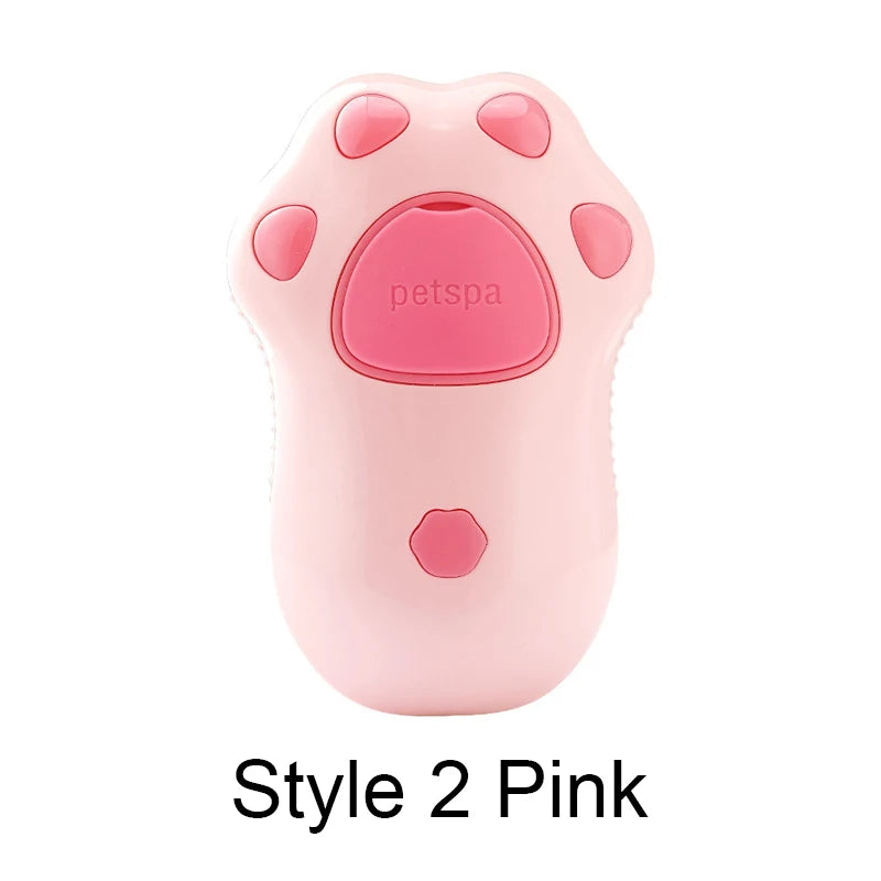 Steamy Brush Electric Spray Cat Hair Brush 3In1 Pet Hair Removal Tool 360° Rotating Handle Silicone Multifunctional Massage Comb | Essentials