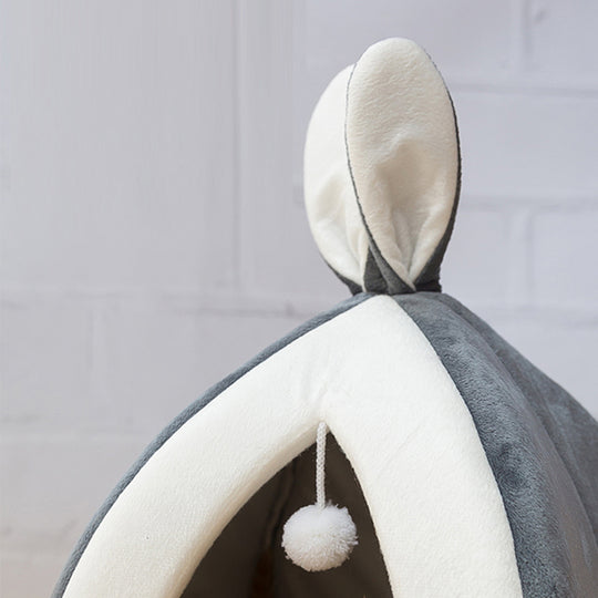 Pet Waterloo - Rabbit Ear Mongolian Nest Pet Bed – Plush Arctic Velvet Cat & Dog Bed | Essentials Online Store
