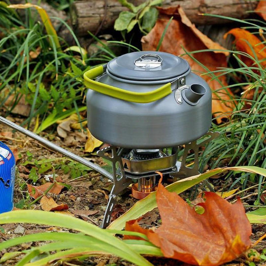 Outdoor Foldable Gas Stove with Wind Deflector, Portable Stove for Outdoor Hiking, Camping, Fishing, Picnic, Outdoor Camping Kitchenware