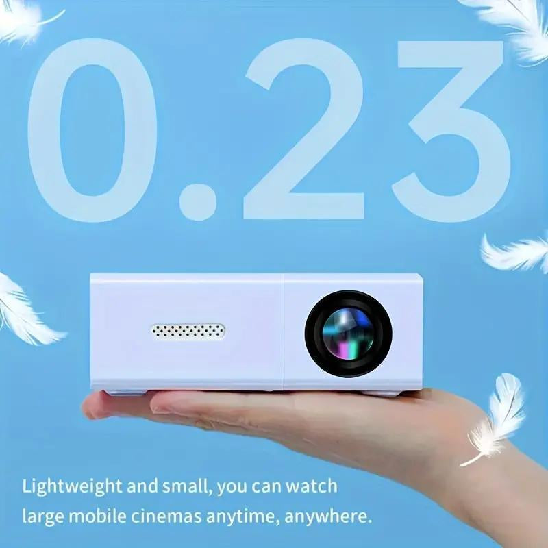 Portable Mini Projector, 1.5" M100 Projector, Projector for Bedroom, Portable Small Projectors for Office Computer Connection Party Home Theater, Audio & Video Product