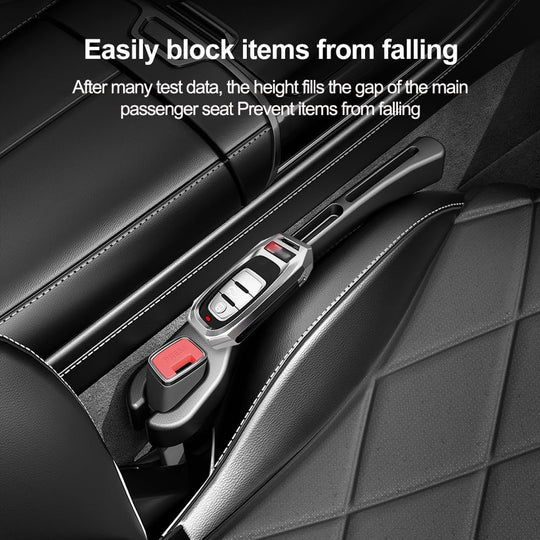 2PCS Car Seat Gap Filler Organizer,Upgrade Car Side Seat Gap Filler with Phone Holder,Multifunctional Car Seat Filler Gap Space Prevents Things Dropping for Cars,Suvs (Beige) | Essentials