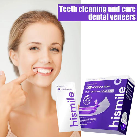 Hismile Teeth Whitening Strips – 30-Minute Quick Dental Whitening Kit to Remove Plaque, Stains & Brighten Smile | Essentials
