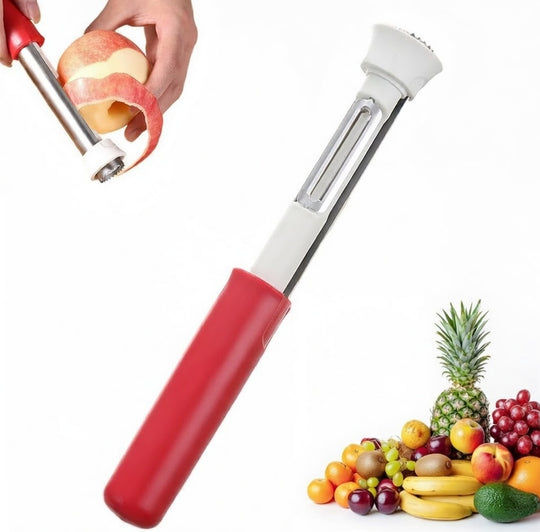 2-in-1 Telescopic Fruit Corer & Peeler – Stainless Steel Apple Core Remover for Apples, Pears & Potatoes | Essentials