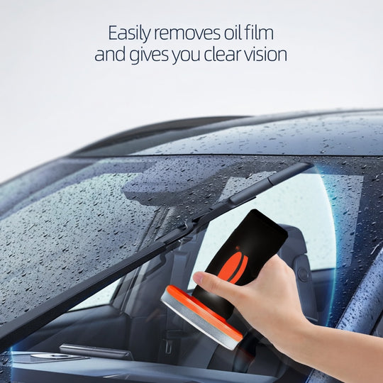 Handheld Glass Oil-Film Remover- Windshield Rain Repellent Coating for Auto Glass & Mirrors Anti-Fog & Oil Film Removal | Essentials