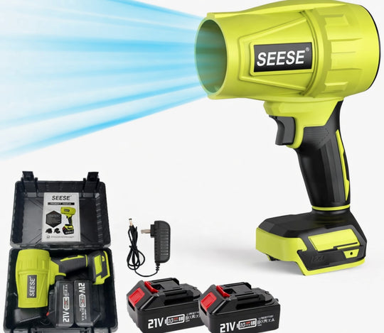 Turbo Jet Blower – Cordless High-Speed Air Duster & Car Dryer for Leaves, Dust, Snow & Post-Wash Drying | Essentials