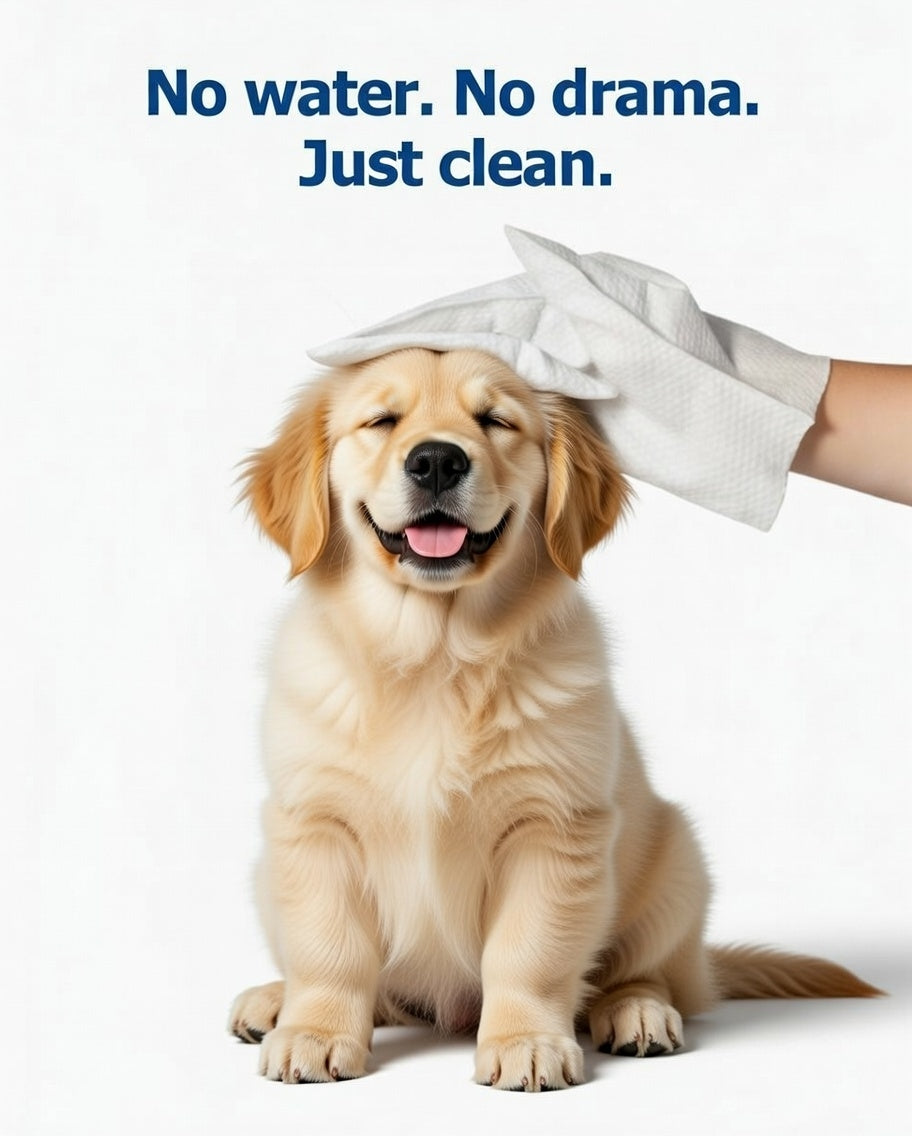 Pet Cleaning Wipe Gloves for Dogs & Cats – Deodorizing Bathing Wipes for Body, Paws & Daily Care | Essentials