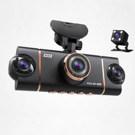 4-Channel Dash Cam – 1080P WiFi HD Car DVR with Front/Rear/Side Cameras, Night Vision & Parking Mode | Essentials