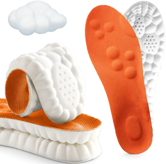 4D Cloud Comfort Insoles – Memory Foam Shoe Inserts for Men & Women with Arch Support & Cushioning | Essentials