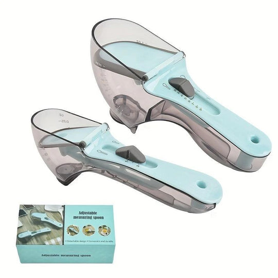 Adjustable Measuring Spoon with Scale Plastic Measuring Spoon for Baking and Cooking Accessories Kitchen Measuring Tool | Buy Now Essentials Online Store
